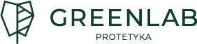 Logo Greenlab Protetyka – nowoczesne laboratorium protetyczne specjalizujące się w cyfrowej protetyce stomatologicznej i estetycznych rekonstrukcjach zębów.